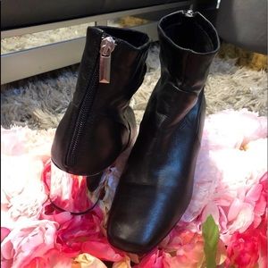 Steve Madden Mirrored block heel bootie